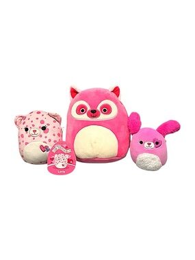 Squishmallows Leopard & Lemur & Dog